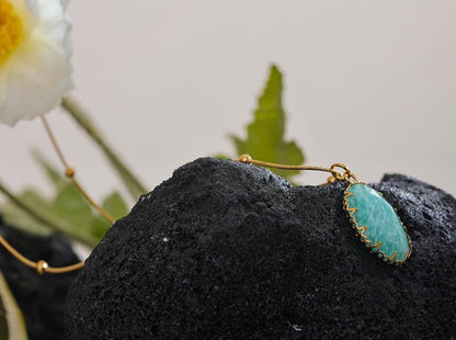 Amaze Me Amazonite Pendant Necklace - Stella Sage