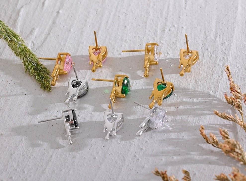 Bleeding Heart Earrings - Stella Sage