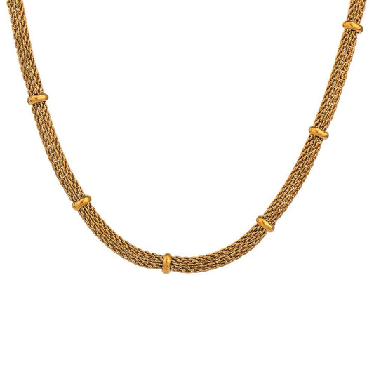 Channeled Statement Necklace & Bracelet