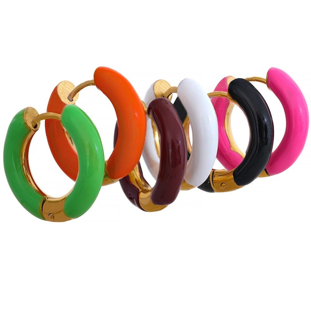 Color Pop Hoop Earrings - Stella Sage