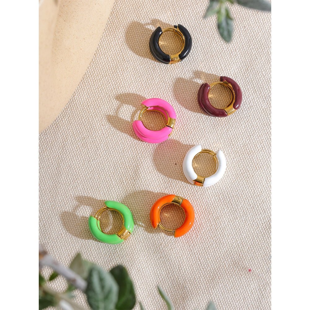 Color Pop Hoop Earrings - Stella Sage