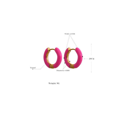 Color Pop Hoop Earrings - Stella Sage