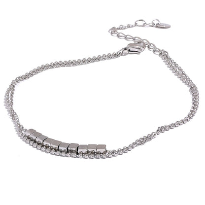 Cubic Citizen Layered Anklet - Stella Sage