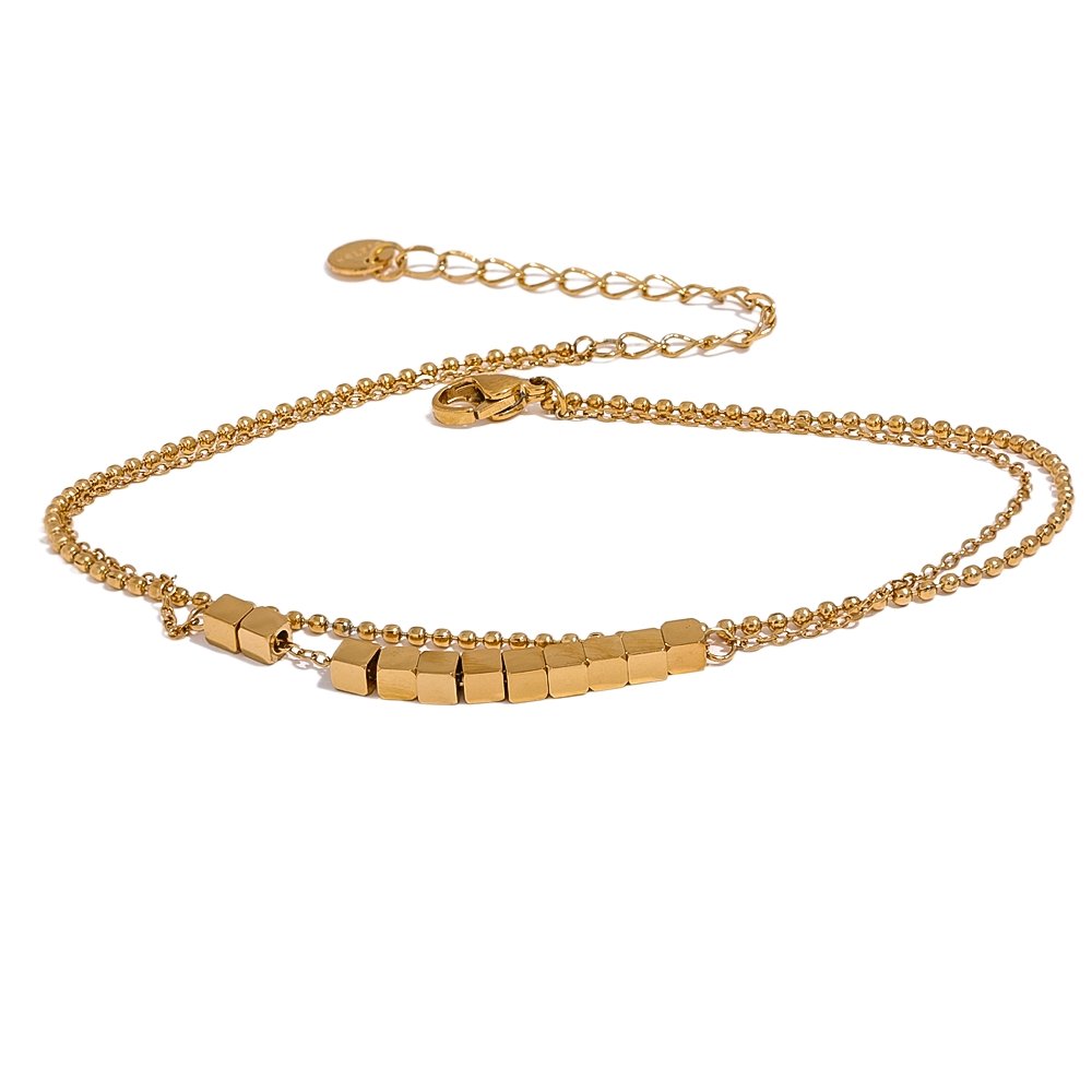 Cubic Citizen Layered Anklet - Stella Sage