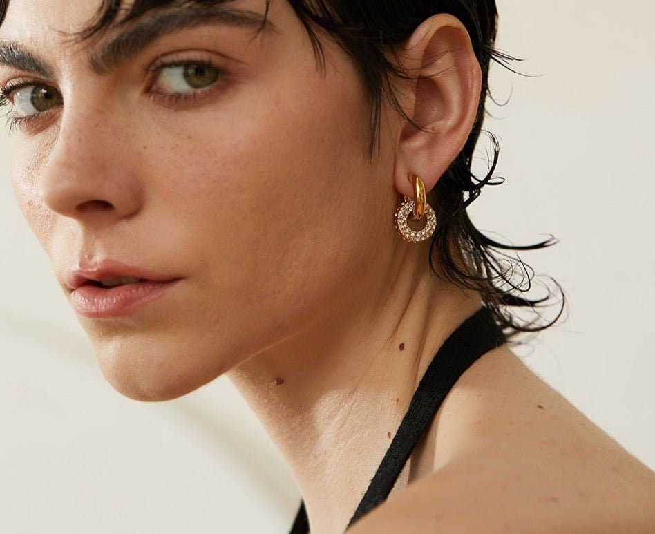 Double Hoop Earrings - Stella Sage