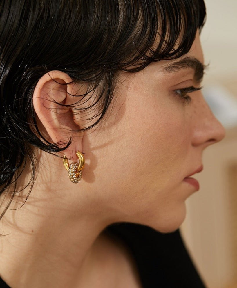 Double Hoop Earrings - Stella Sage
