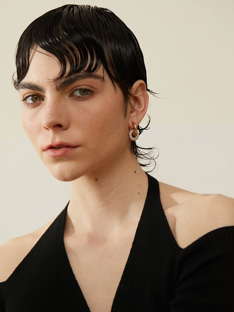 Double Hoop Earrings - Stella Sage