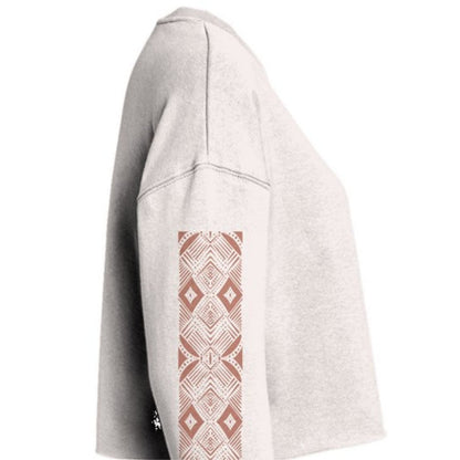 Live Wild & Free Lightweight Cropped Crew - Stella Sage