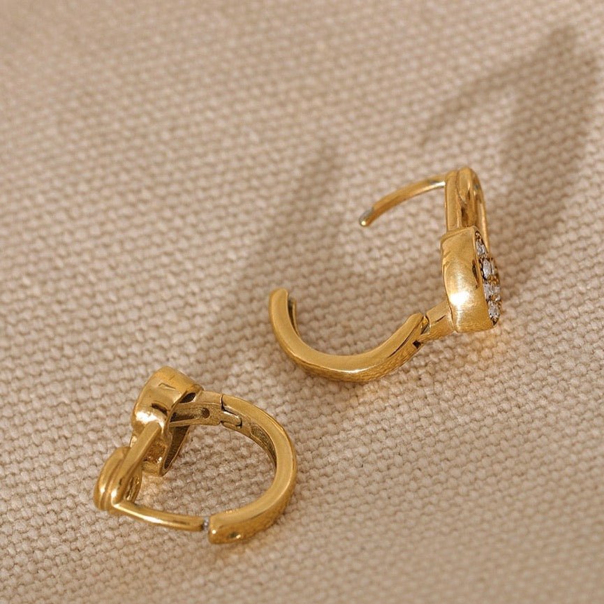 Locked Heart Earrings