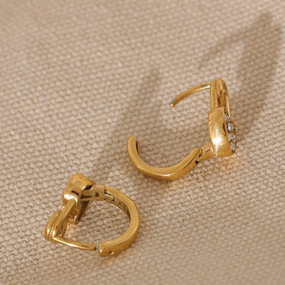 Locked Heart Earrings