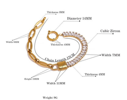 Locked to my Other Half Bracelet - Stella Sage