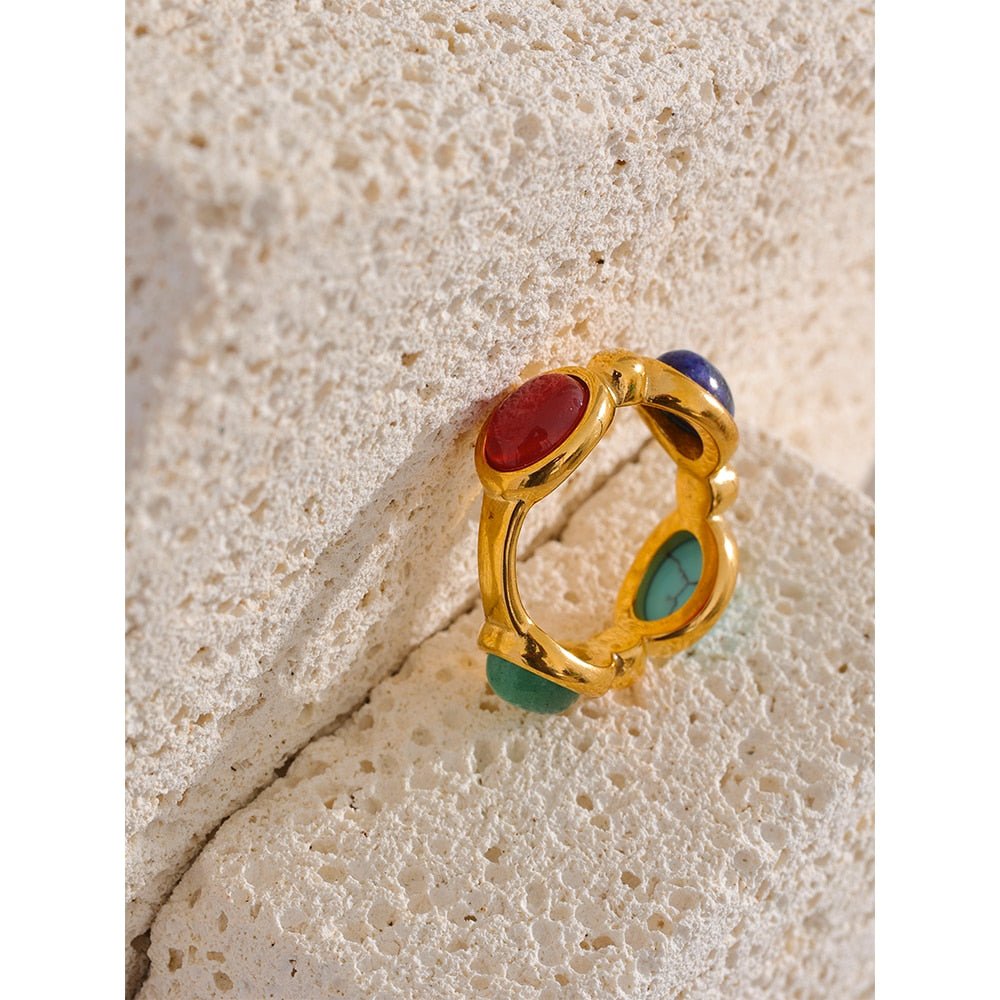 Quadruple Gem Ring - Stella Sage