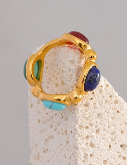 Quadruple Gem Ring - Stella Sage