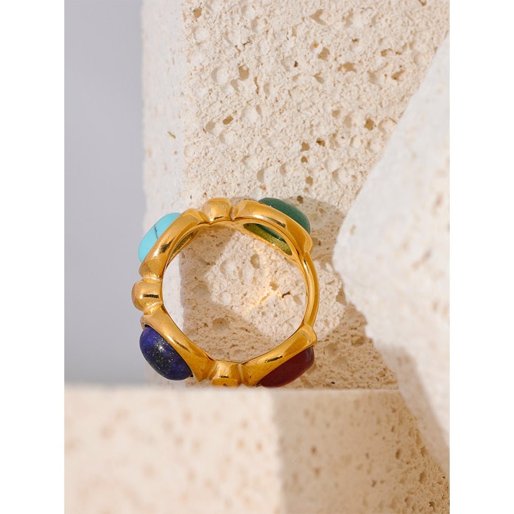Quadruple Gem Ring - Stella Sage