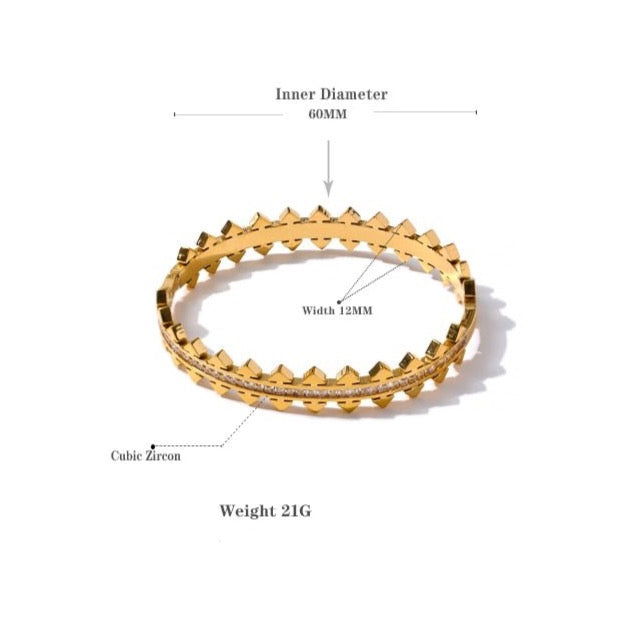 Queen of Spades Bangle - Stella Sage